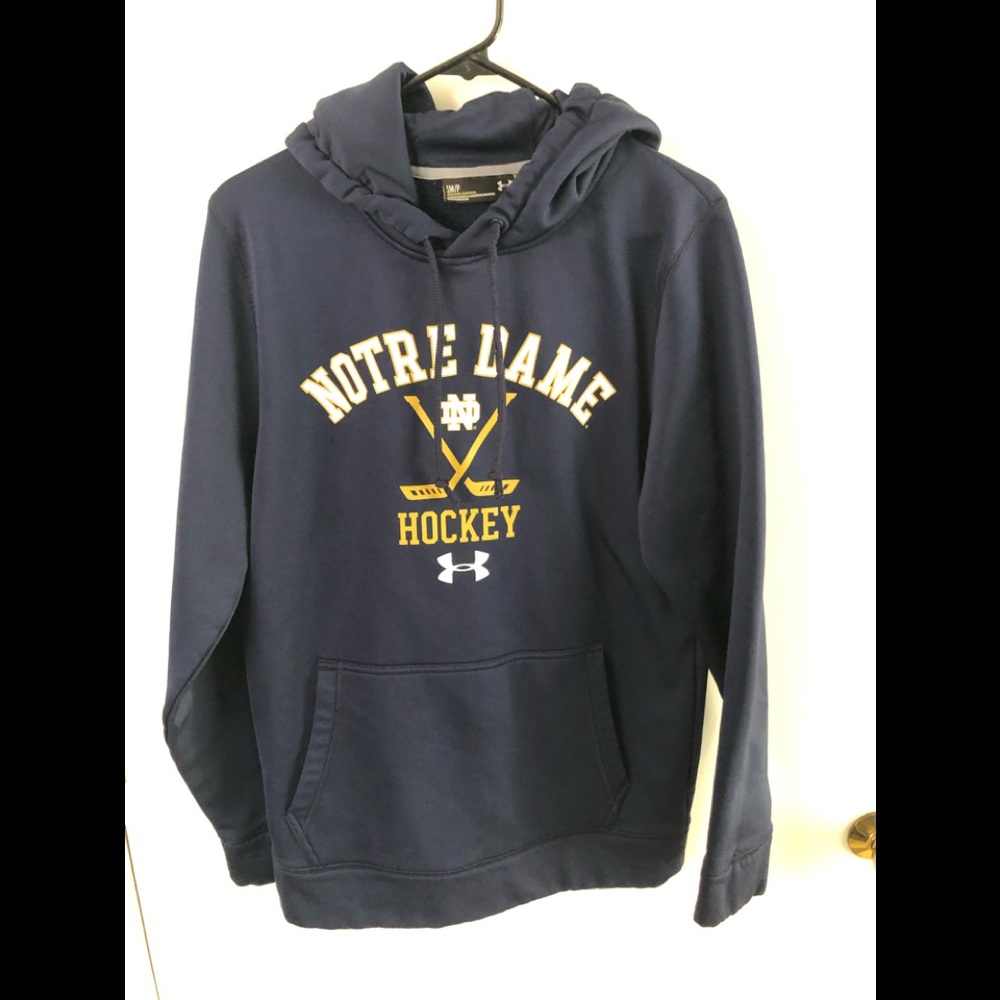 Under Armour Men’s Noter Dame hockey hoodie. Sz SM